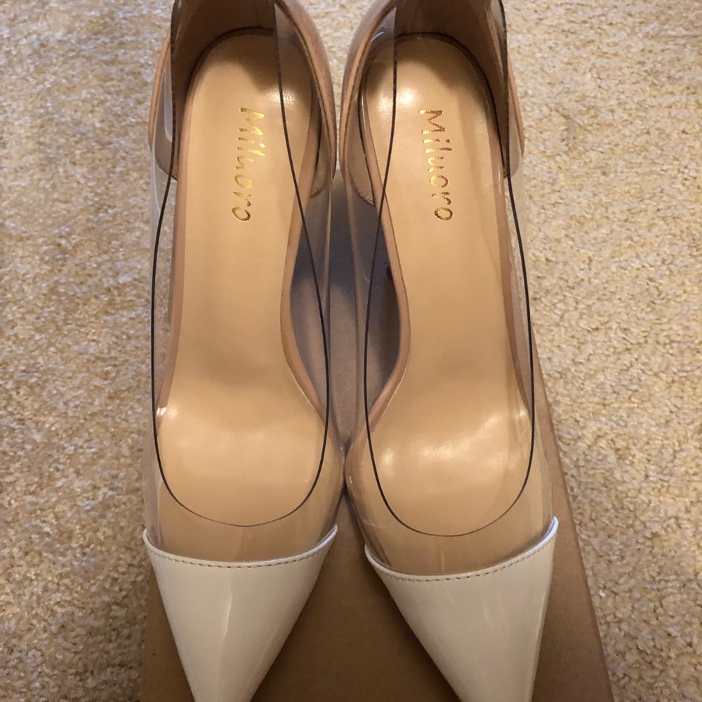 Clear heels